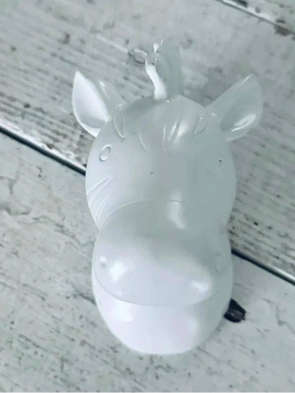 Mini Zebra Head Bust Wall Hanging White Painted Gallery Wall Safari Bohemian